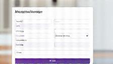 Interface formulaire d’adhésion en ligne